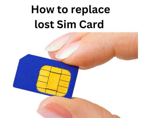 replace lost sim card